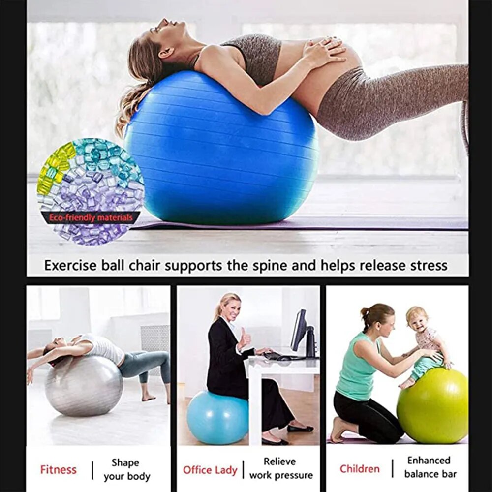 Anti-Pressure Explosion-Proof Pilates Yoga Ball