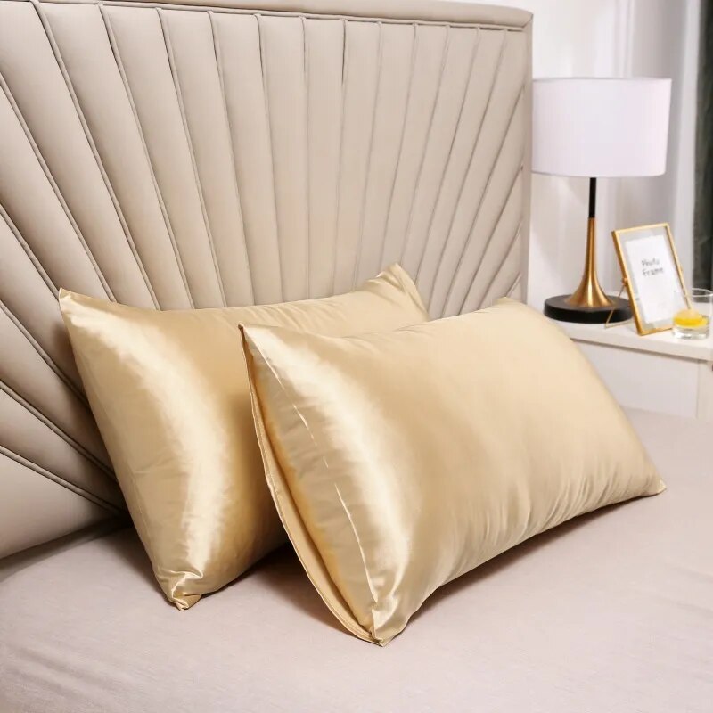 100% Silky Satin Pillow Cover